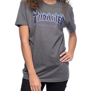 Womens Thrasher Flame Logo TShirt